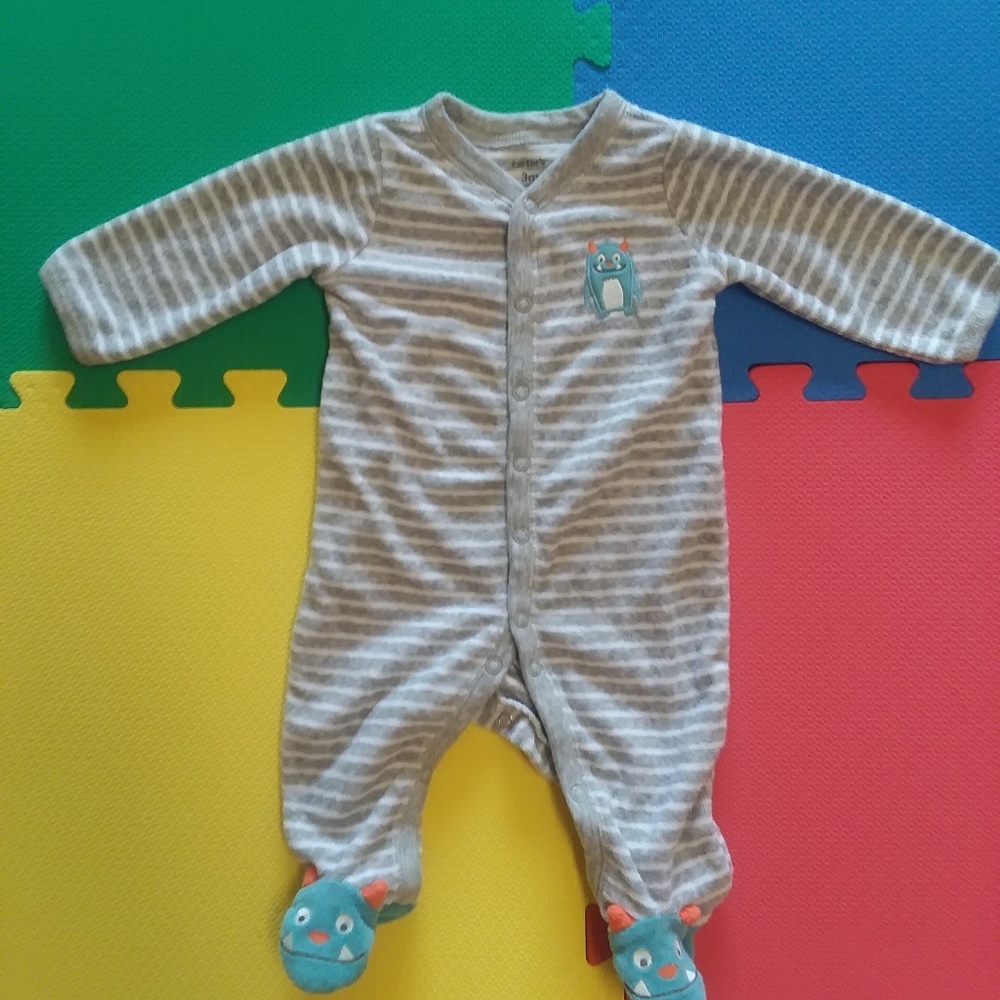 0-3 Month Terry Footie Sleeper